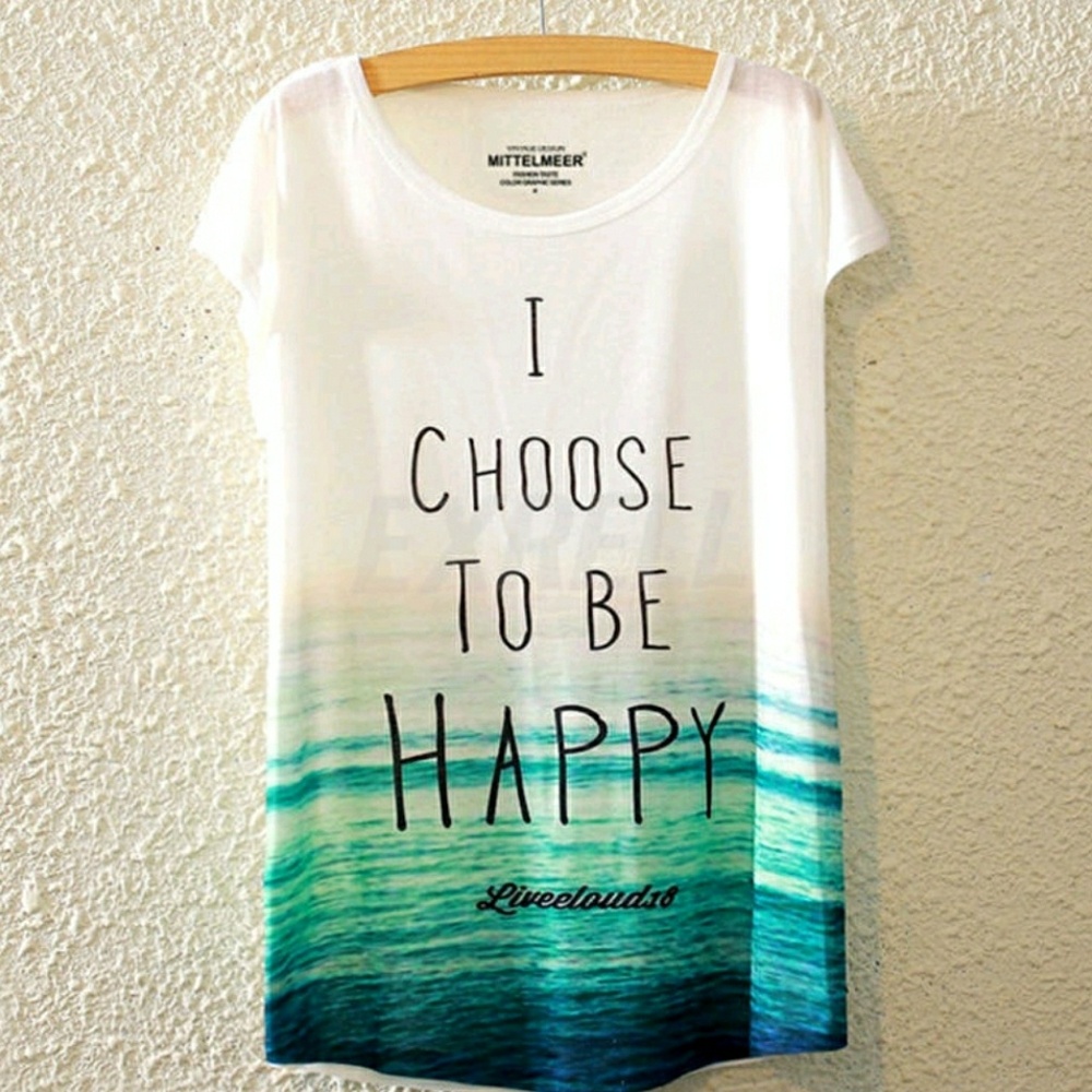 🎉HP🎉Attitude adjustment tshirt. Choose Happy